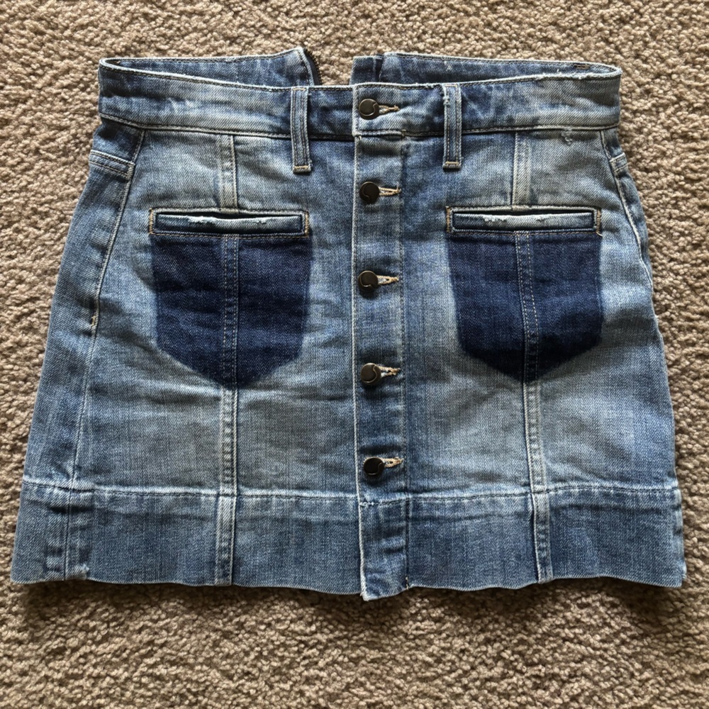 Joe's Jeans Blue Pencil Mini Skirt Casual